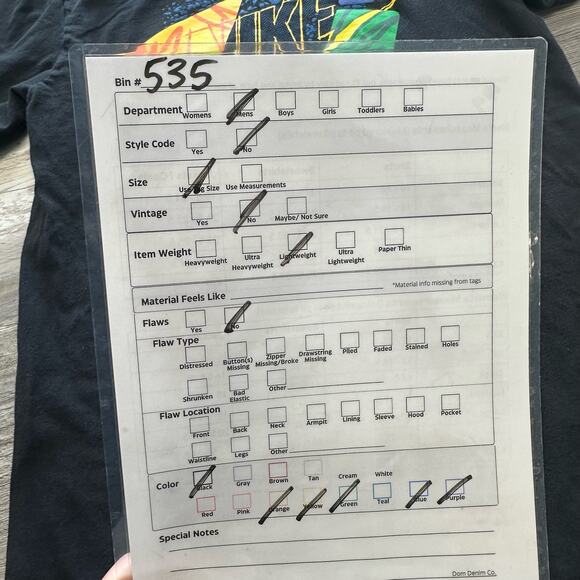 Nike Air Wave Black Orange Yellow Blue Purple Men S Graphic Big Swoosh T-Shirt - Picture 7 of 7